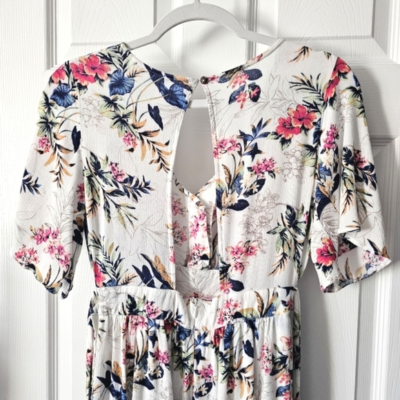 HP🎉 AEO Floral Kimono Romper / Maxi Dress - Size 0 - Picture 9 of 13